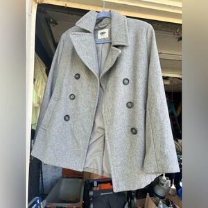 Old Navy Gray Peacoat